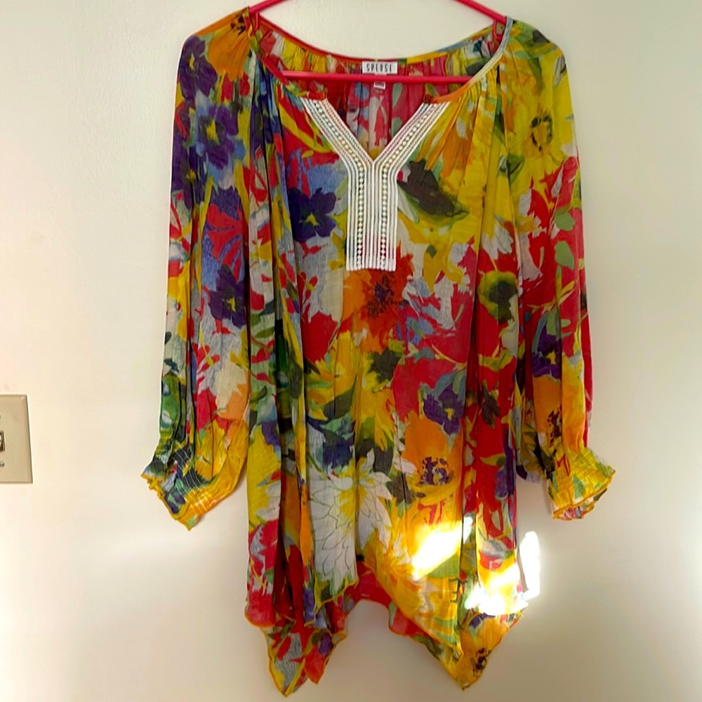 Colorful large size Spense blouse. Never worn.